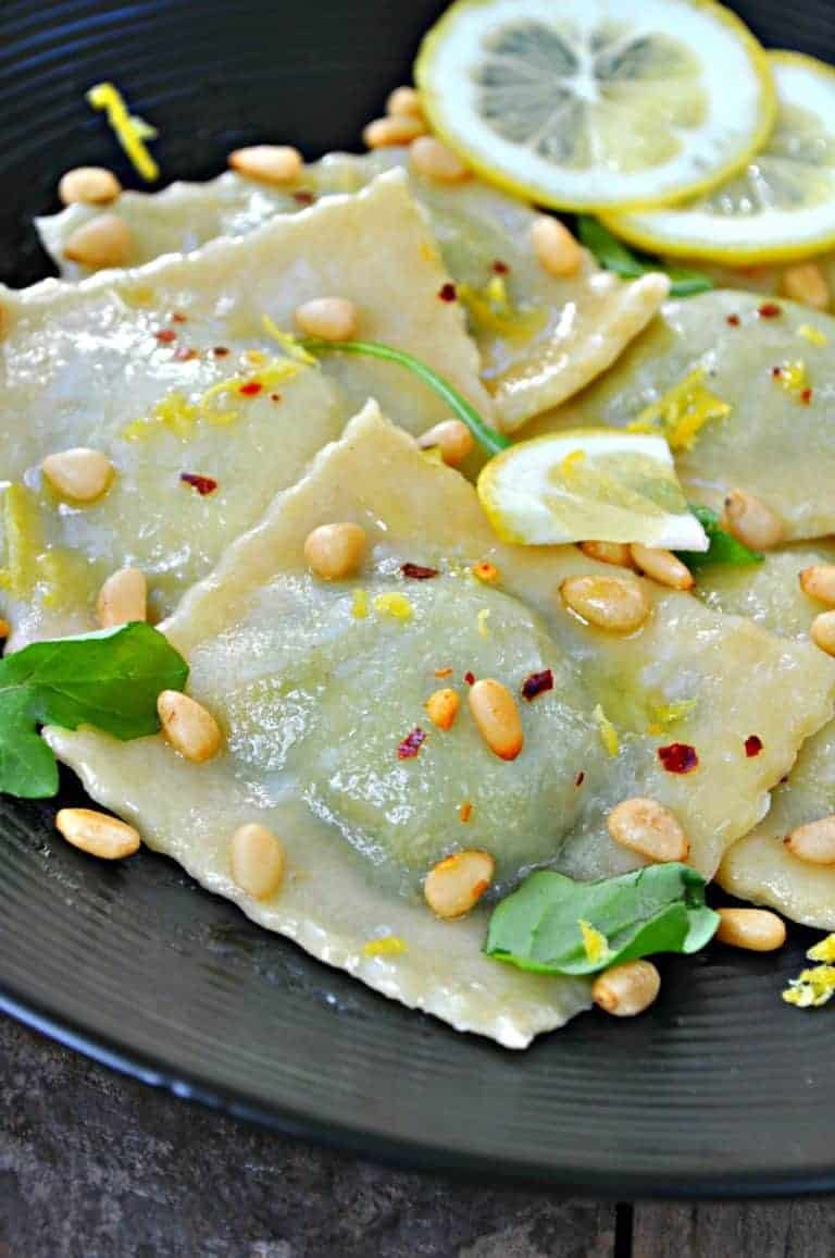 Vegan Broccoli Rabe Pesto Ravioli Rabbit and Wolves