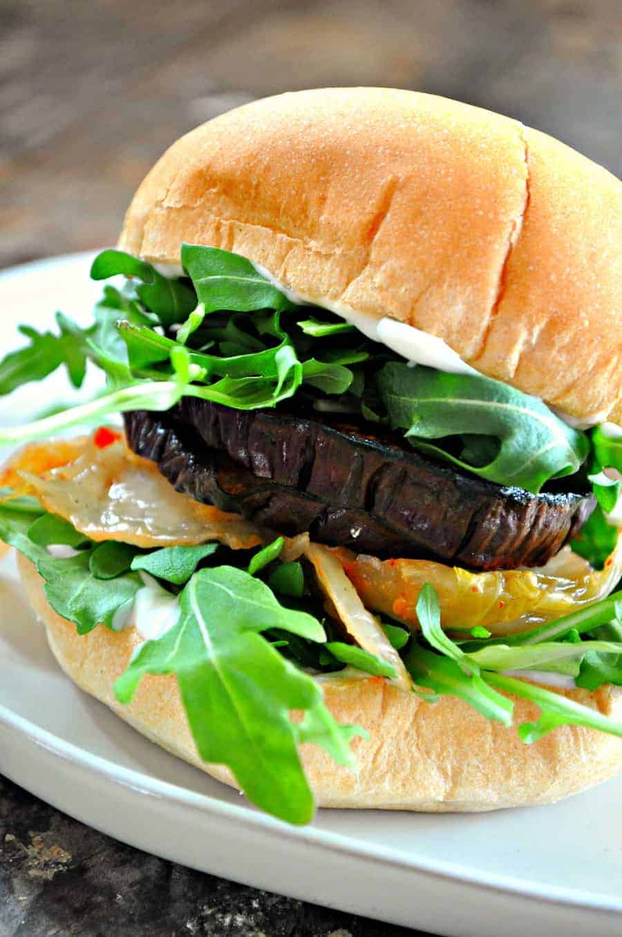 Vegan Citrus and Soy Eggplant Burgers Rabbit and Wolves