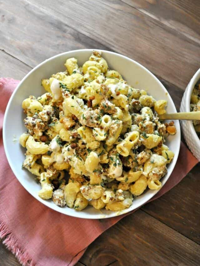 Cheesy Ranch Vegan Hamburger Helper