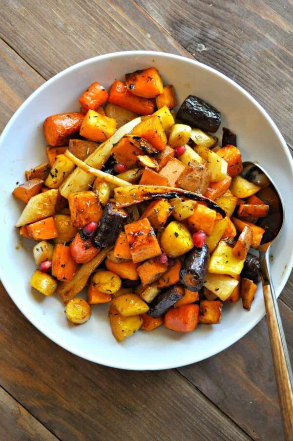 Cider Roasted Root Vegetables Rabbit and Wolves