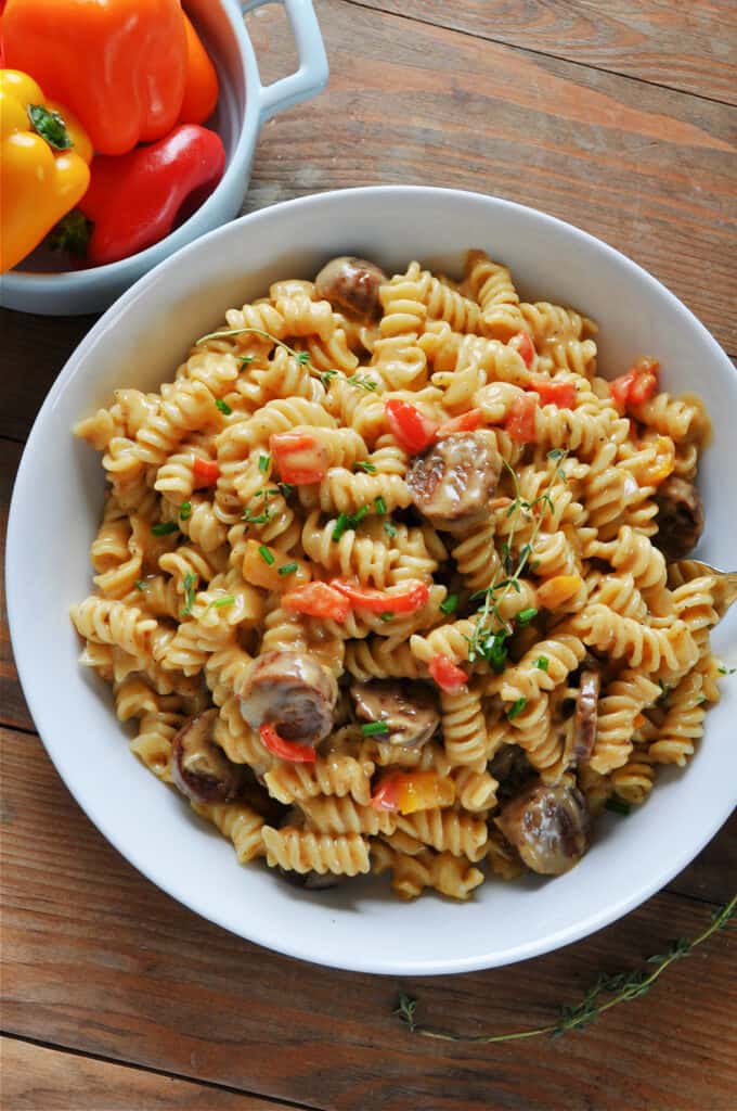 Vegan Cajun Macaroni and Cheese Rabbit and Wolves