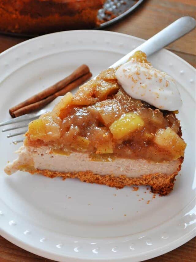 Vegan Apple Pie Cheesecake 