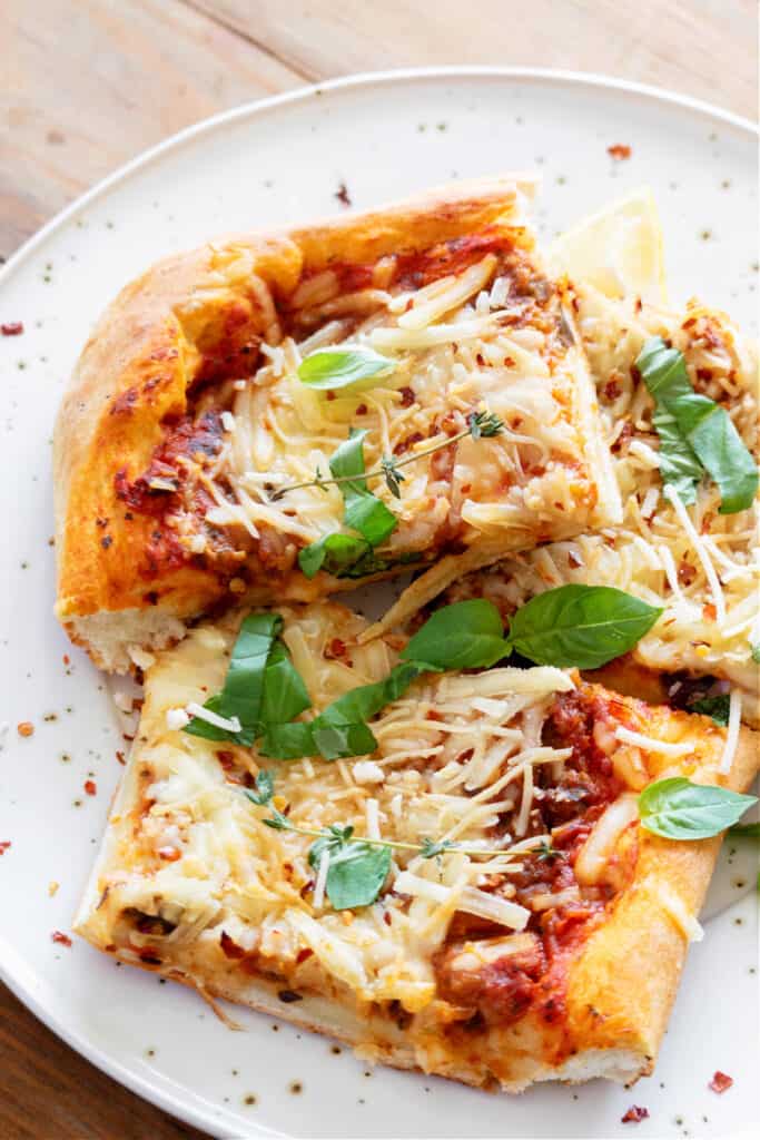 Vegan Eggplant Parmesan Sheet Pan Pizza Rabbit and Wolves
