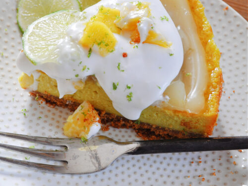 Vegan Mango Lime Cheesecake - Rabbit and Wolves