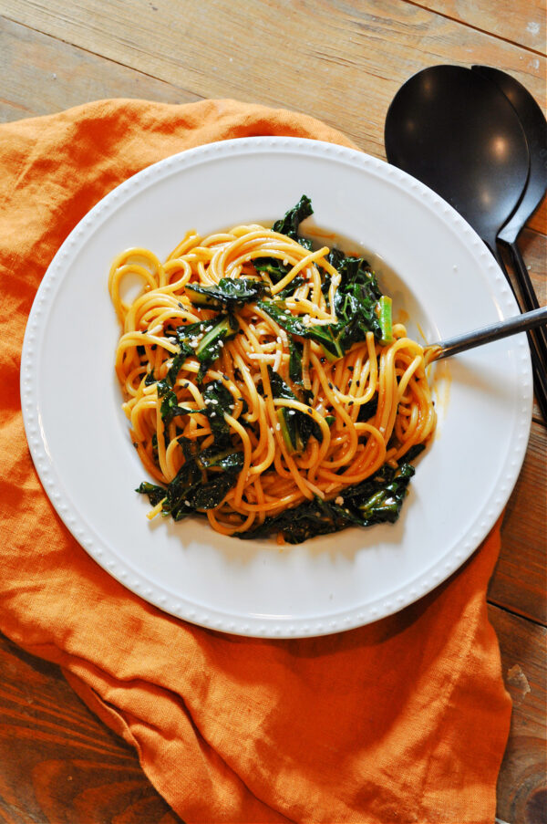 Vegan Creamy Gochujang Noodles Rabbit and Wolves
