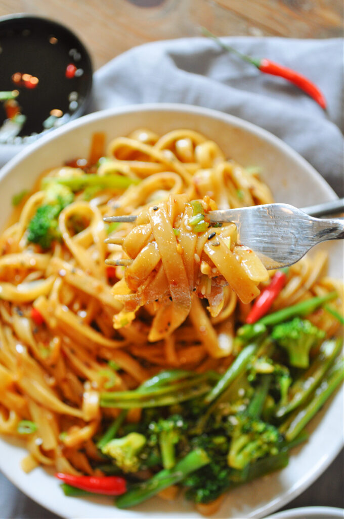 Sesame Ponzu Vegan Chili Oil Noodles Rabbit and Wolves