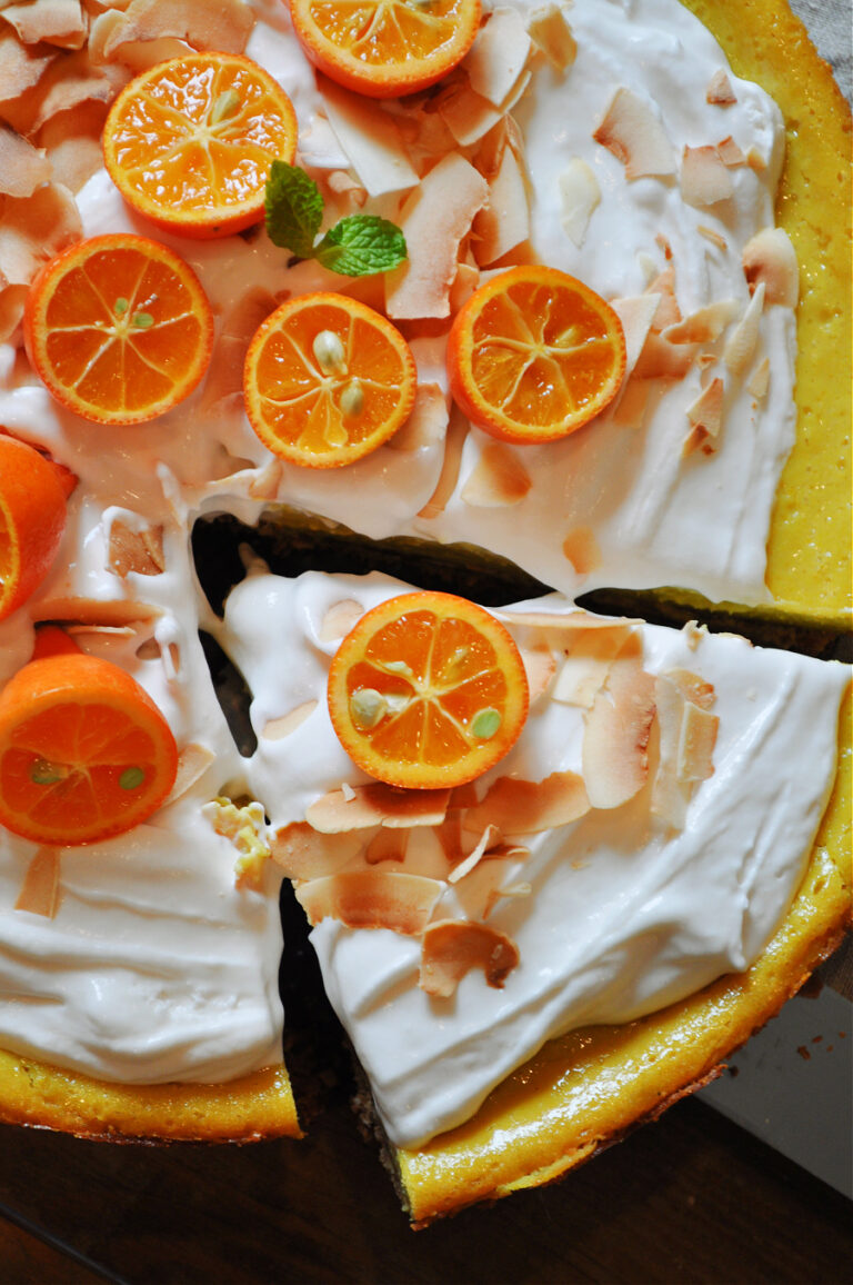 Vegan Passion Fruit Cheesecake - Rabbit and Wolves