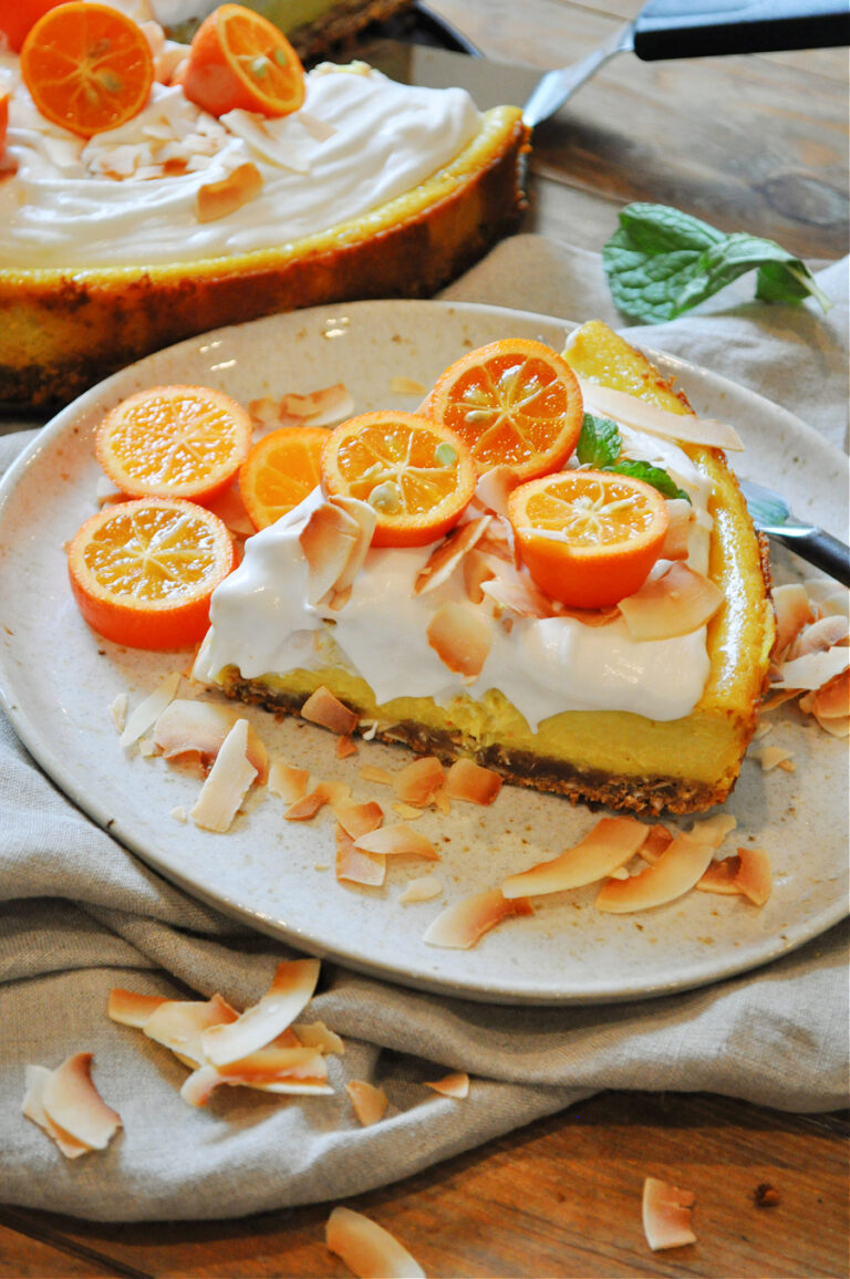 Vegan Passion Fruit Cheesecake - Rabbit and Wolves