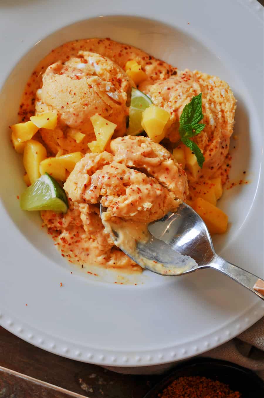 Mango Tajin No Churn Vegan Ice Cream Rabbit and Wolves