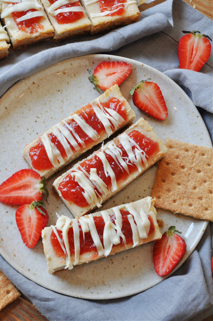 Copycat Vegan Philadelphia Cheesecake Bars - Rabbit and Wolves